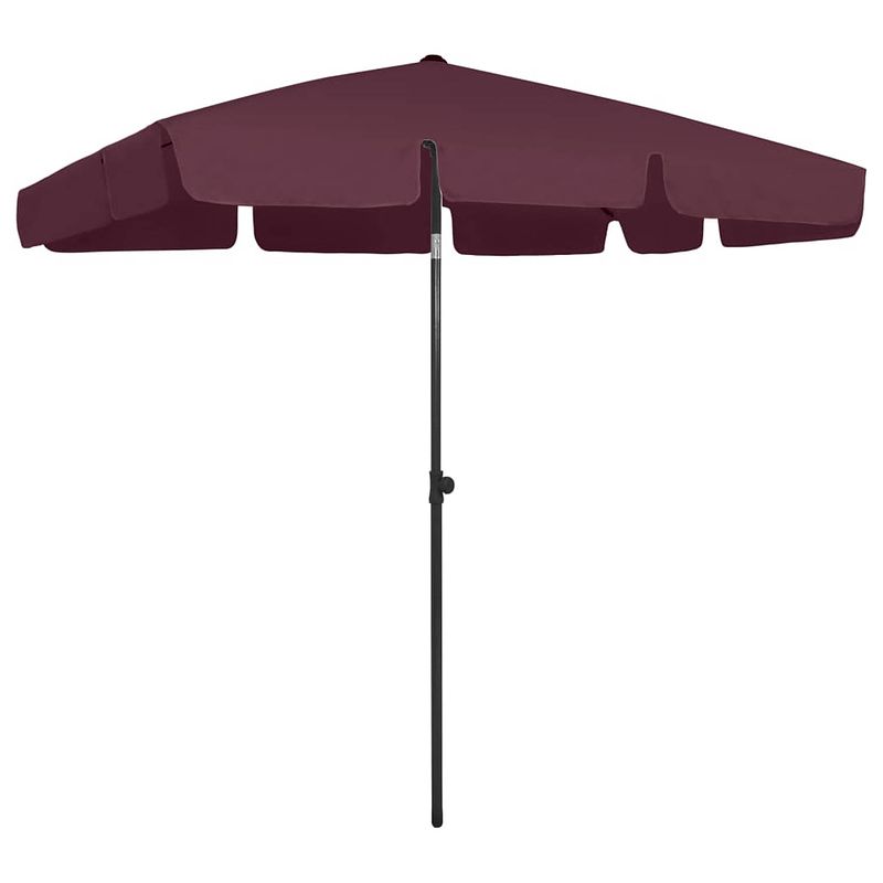 Foto van Vidaxl strandparasol 200x125 cm bordeauxrood