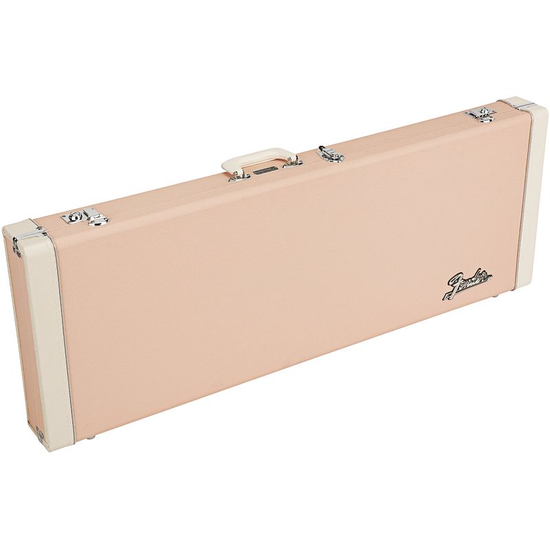 Foto van Fender classic series wood case jazzmaster / jaguar shell pink gitaarkoffer