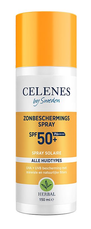 Foto van Celenes by sweden herbal zonbeschermingsspray spf50+