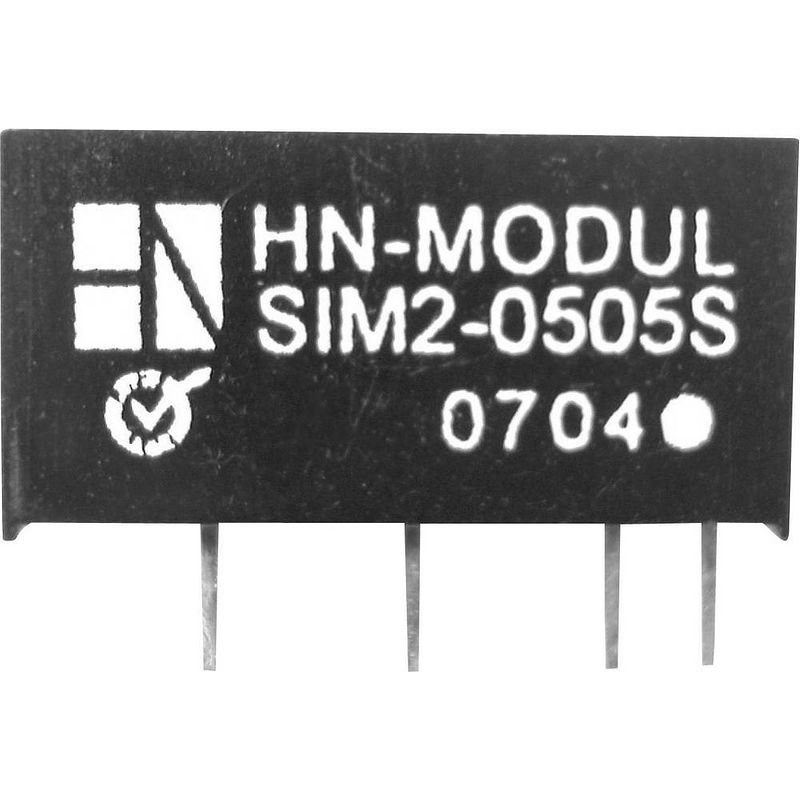 Foto van Hn power sim2-0515s-sil7 dc/dc-converter, print 5 v/dc 15 v/dc 132 ma 2 w aantal uitgangen: 1 x