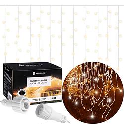 Foto van Ijspegel verlichting 20 m + 2.5 m snoer 500 led flash koppelbaar warm wit