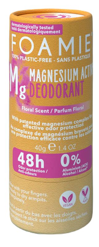 Foto van Foamie happy day magnesium active deodorant stick