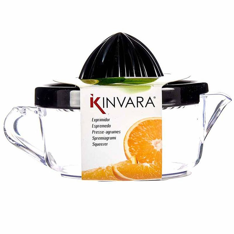 Foto van Kinvara sinaasappelpers - zwart - 17 x 12 x 10 cm - citruspersen