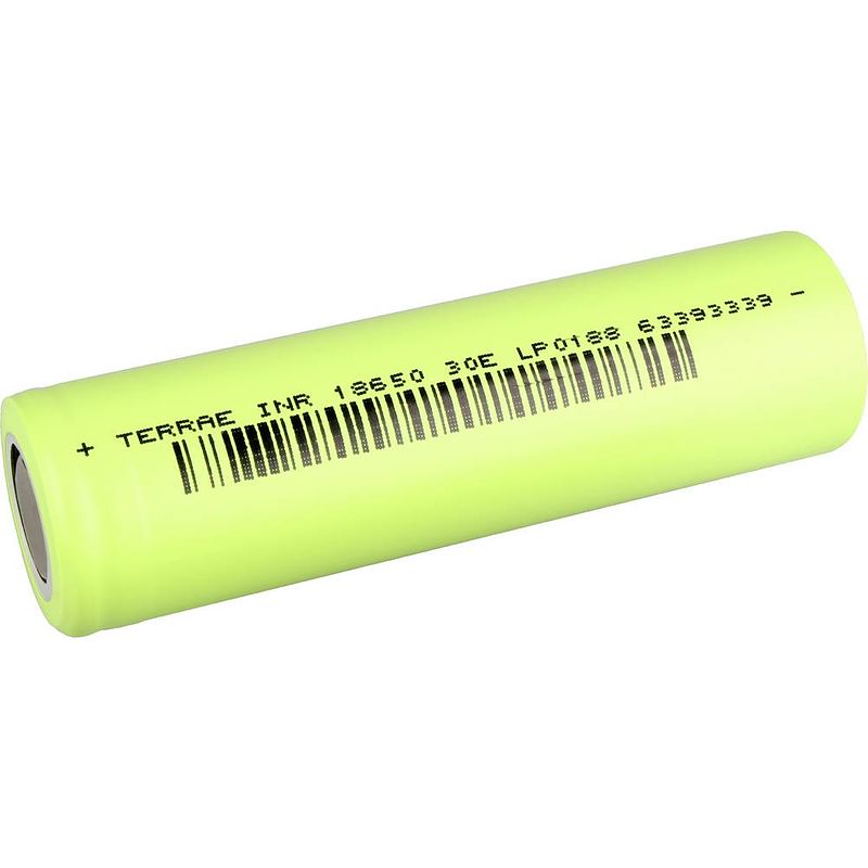 Foto van Bmz terrae inr_18650_30_e speciale oplaadbare batterij 18650 li-ion 3.7 v 3000 mah