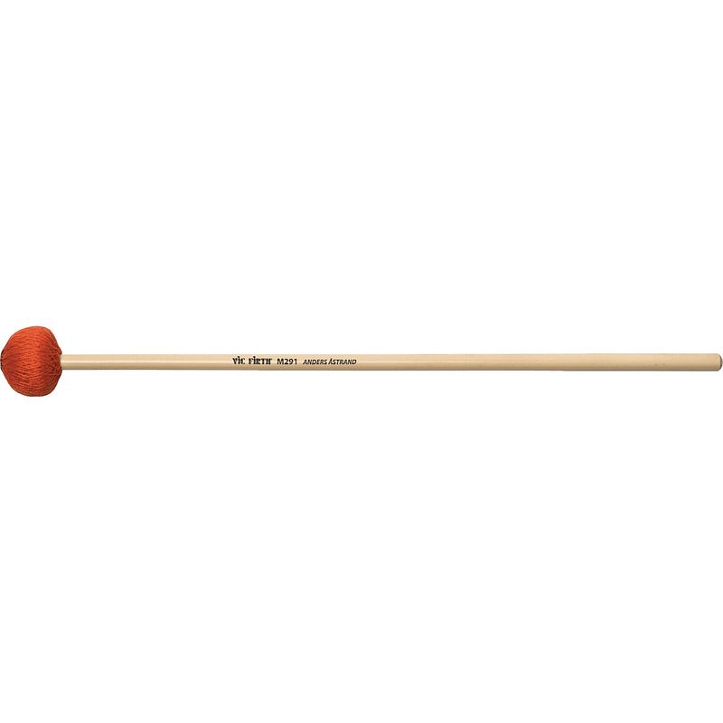 Foto van Vic firth anders åstrand medium soft signature mallet oranje