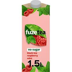 Foto van Fuze tea black tea raspberry mint no sugar 1, 5l bij jumbo