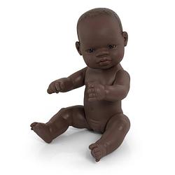 Foto van Miniland babypop afrikaans meisje 32 cm bruin