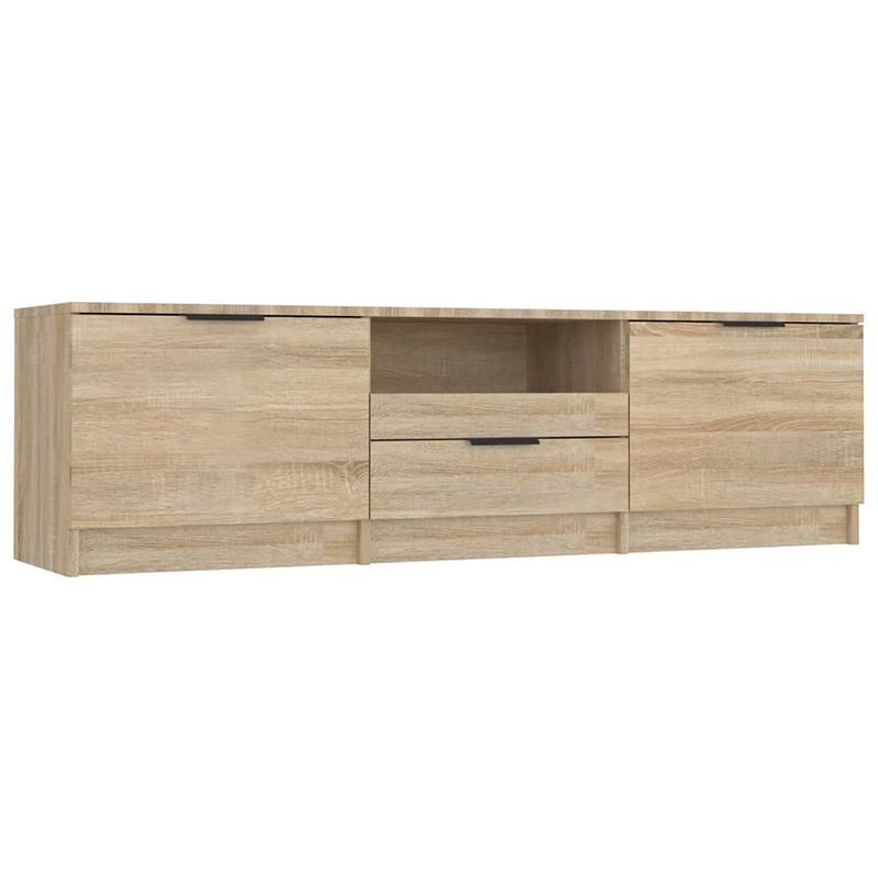 Foto van The living store tv-meubel 140x35x40 - sonoma eiken - praktisch materiaal