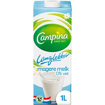 Foto van Campina langlekker magere melk 1l bij jumbo