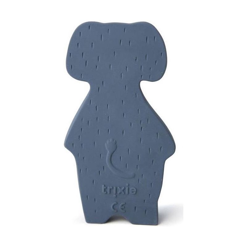 Foto van Trixie bijt- en badspeelgoed mrs. elephant 12 cm rubber blauw