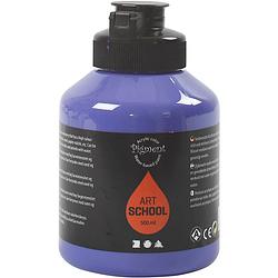 Foto van Packlinq pigment art school. violet blue. semi-transparant. 500 ml/ 1 fles