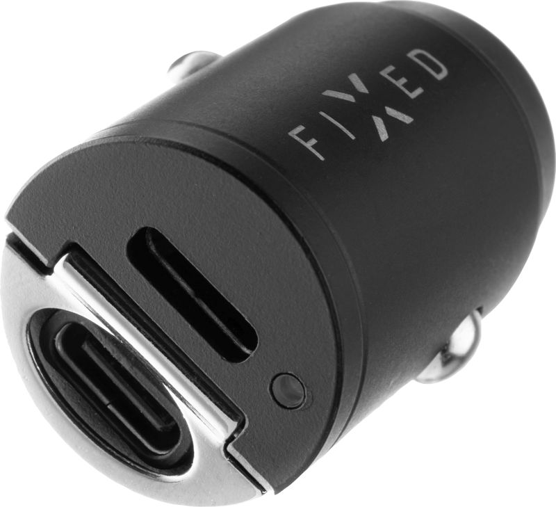 Foto van Fixed mini power delivery autolader met 2 usb poorten 30w