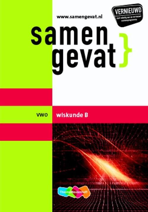 Foto van Samengevat vwo wiskunde b - n.c. keemink, p. thiel - paperback (9789006078800)