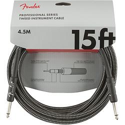 Foto van Fender professional tweed instrumentkabel 4.5 meter grijs