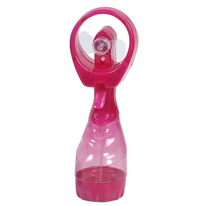 Foto van 1x stuks waterspray ventilatoren roze 28 cm - ventilatoren