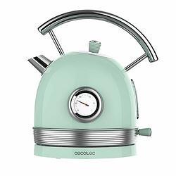 Foto van Waterkoker cecotec thermosense 420 vintage light green 1,8 l 2200 w roestvrij staal