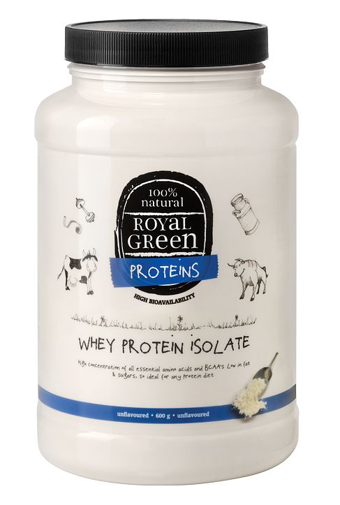 Foto van Royal green whey protein isolate eiwit