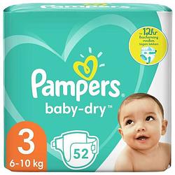 Foto van Pampers baby-dry maat 3, 52 luiers