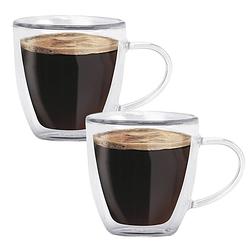 Foto van Luxe espresso kopjes - dubbelwandige koffieglazen - ristretto kopjes - 80 ml - set van 2