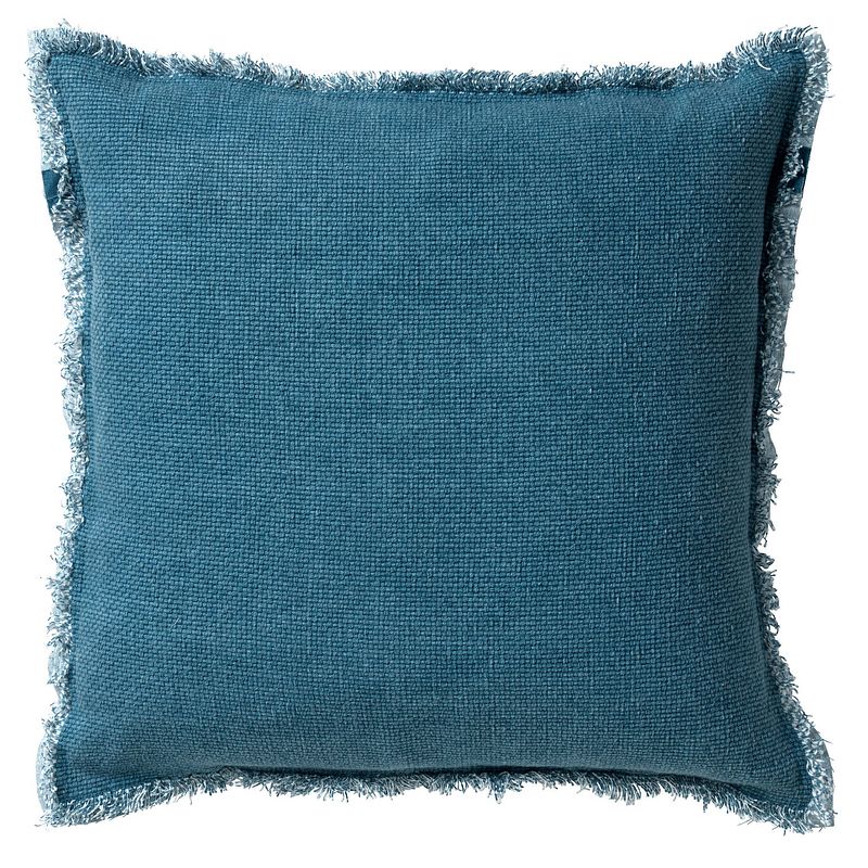 Foto van Dutch decor burto - sierkussen van katoen provincial blue 45x45 cm - blauw