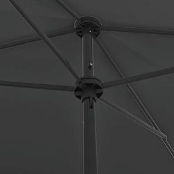 Foto van Infiori strandparasol 200x125 cm antracietkleurig