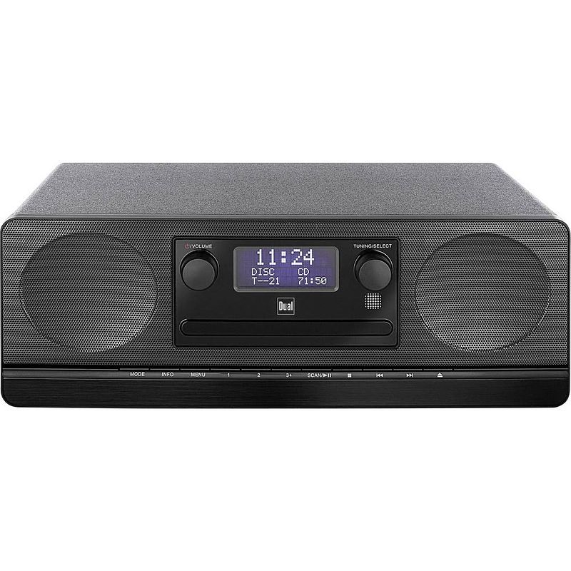 Foto van Dual dab 420 bt radio/cd-speler dab+, vhf (fm) aux, bluetooth, cd zwart