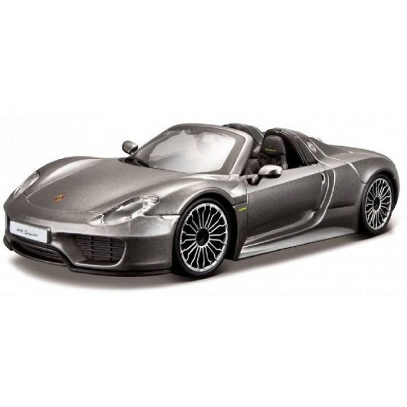 Foto van Bburago schaalmodel porsche 918 spyder junior 1:24 zilver