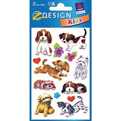 Foto van Avery stickers honden junior 7,6 x 12 cm papier 26 stuks