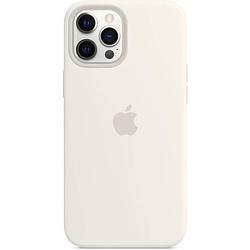 Foto van Apple iphone 12 pro max siliconen hoesje met magsafe - wit