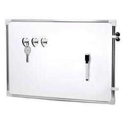 Foto van Magnetisch whiteboard met marker/ophanghaak magneten - 60 x 40 cm - whiteboards
