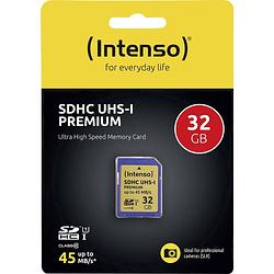 Foto van Intenso premium sdhc-kaart 32 gb class 10, uhs-i