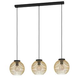 Foto van Eglo venezuela hanglamp - e27 - 93,5 cm - goud/zwart