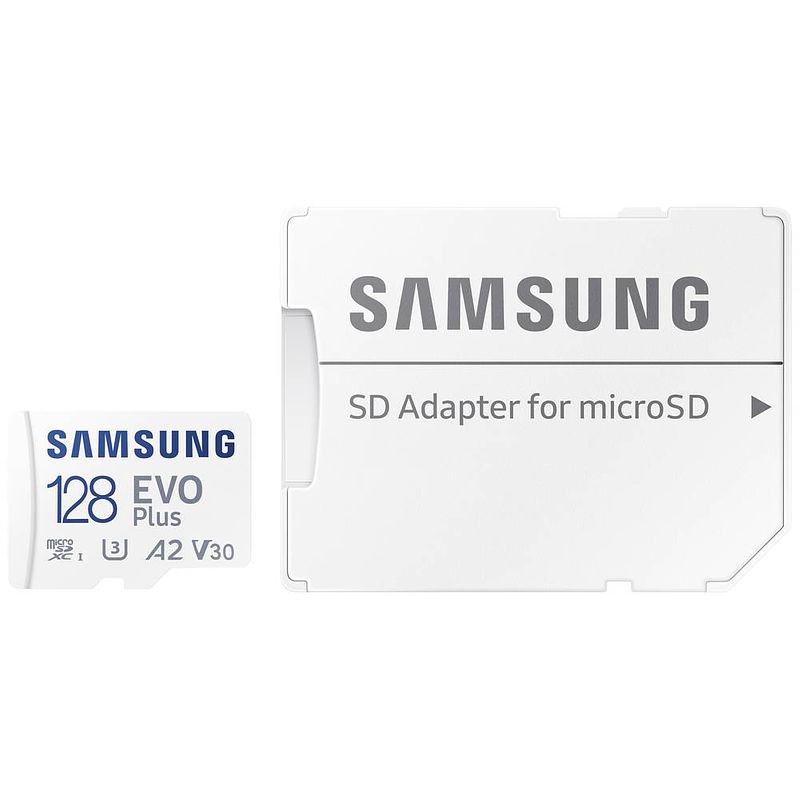 Foto van Samsung evo+ flash geheugenkaart microsd 128gb