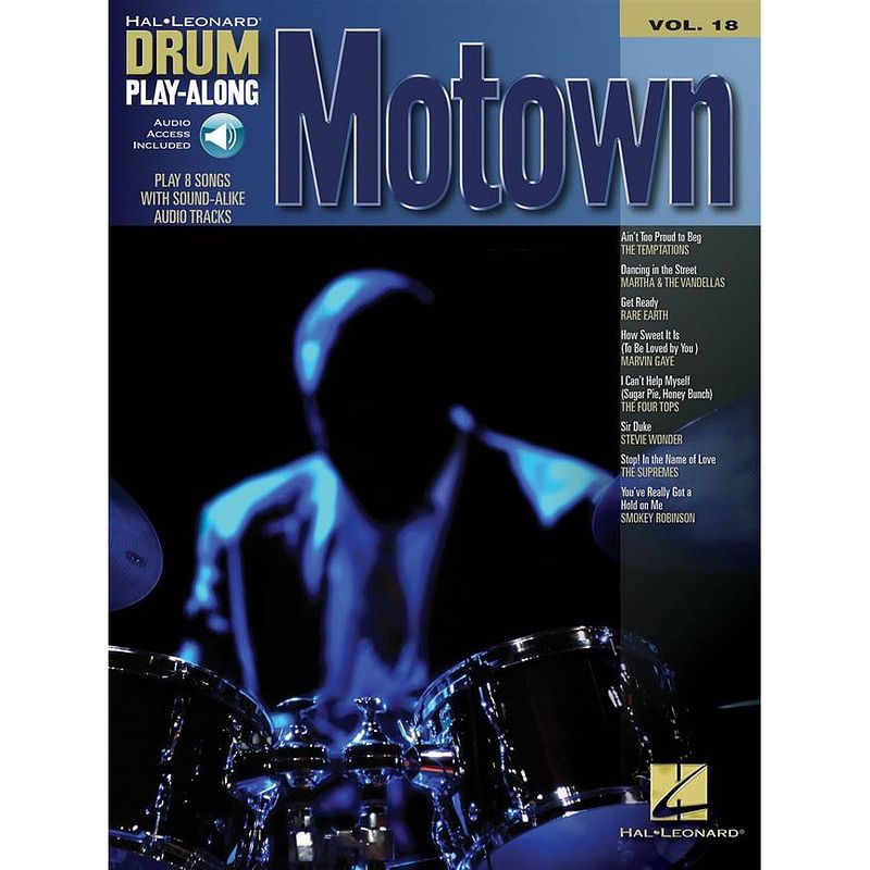 Foto van Hal leonard drum play-along vol. 18 motown