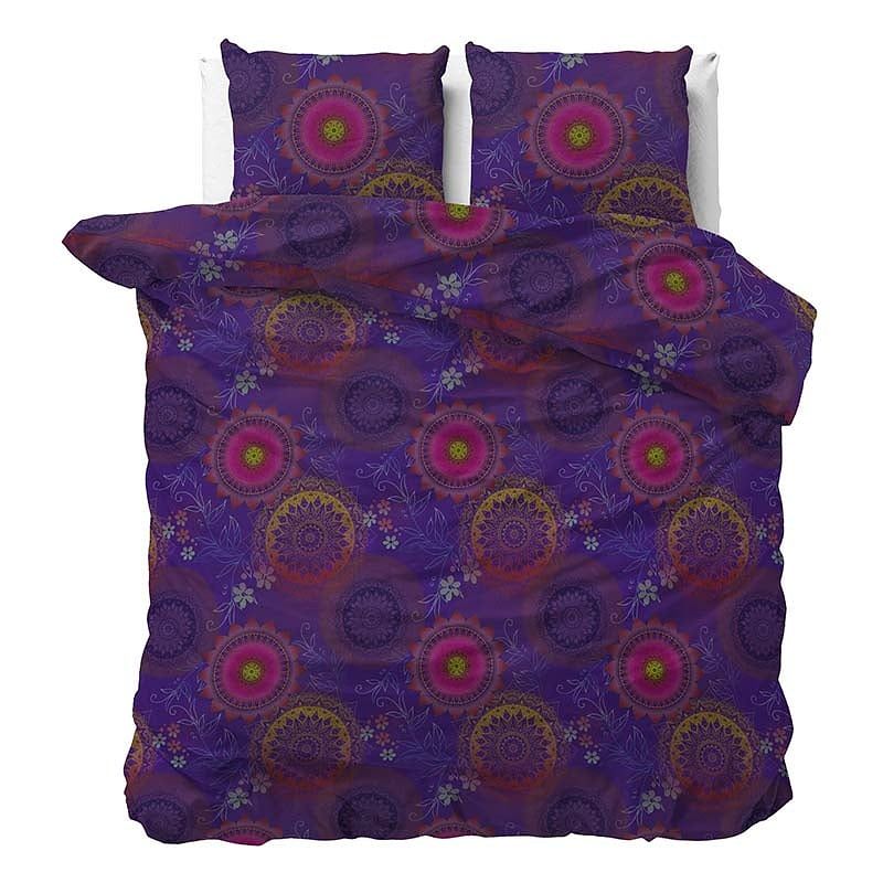 Foto van Dekbedovertrek normy multi - lits-jumeaux (240x220 cm) - meerkleurig polyester-katoen - dessin: patroon - sleeptime elegance - dekbed-discounter.nl