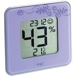 Foto van Tfa dostmann style thermo- en hygrometer lila