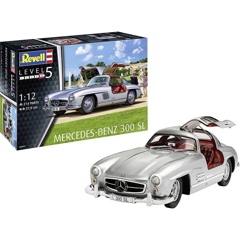 Foto van Revell 07657 mercedes benz 300 sl auto (bouwpakket) 1:12