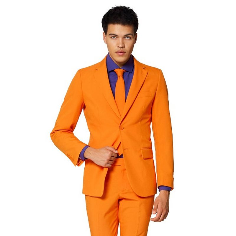 Foto van Opposuits verkleedpak the orange heren polyester oranje