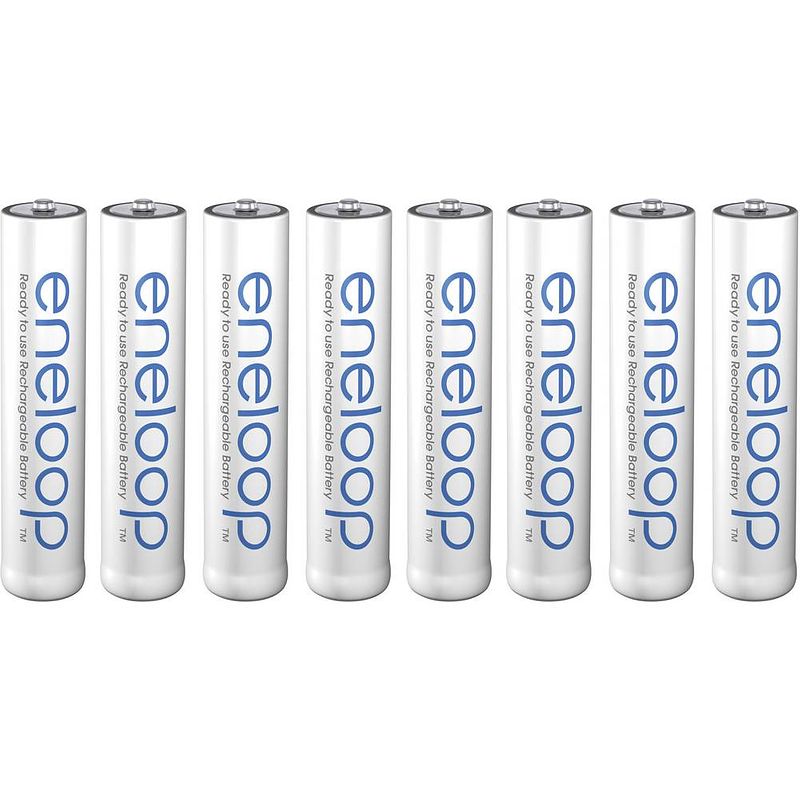 Foto van Panasonic eneloop hr03 oplaadbare aaa batterij (potlood) nimh 800 mah 1.2 v 8 stuk(s)