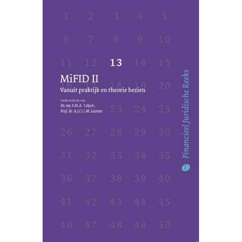 Foto van Mifid ii - financieel juridische reeks