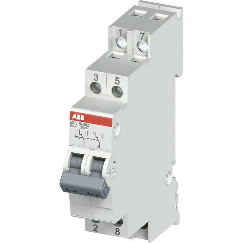 Foto van Abb 2cca703045r0001 wisselschakelaar 16 a 2x wisselcontact 250 v/ac