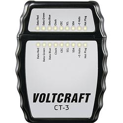 Foto van Voltcraft ct-3 ct-3 kabeltester geschikt voor hdmi-kabel type a,