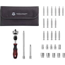 Foto van Toolcraft to-6754554 dopsleutelset metrisch 1/4 (6.3 mm) 28-delig