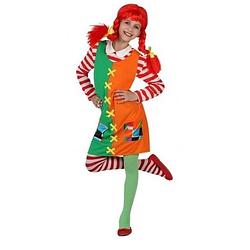 Foto van Verkleed kostuum - sterk meisje - pippie kostuum voor meiden - carnavalskleding - voordelig geprijsd 128 (7-9 jaar)