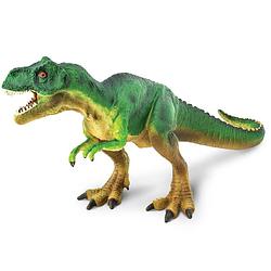 Foto van Safari dinosaurus t- rex junior 18 cm rubber groen/geel
