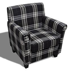 Foto van The living store fauteuil - naam - woonmeubel - 73 x 65 x 81 cm - zwart