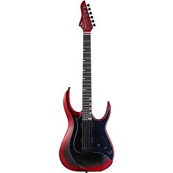 Foto van Mooer gtrs guitars modern 800 dark red intelligent guitar met gigbag