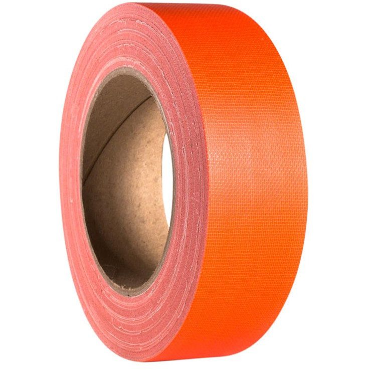 Foto van Adam hall 58065nor gaffer tape 38 mm x 25 m neon oranje