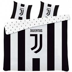 Foto van Juventus dekbedovertrek 240 x 220 cm katoen zwart/wit