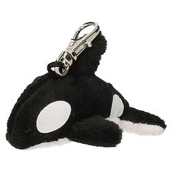 Foto van Pluche orka knuffel sleutelhanger 6 cm - speelgoed dieren sleutelhangers